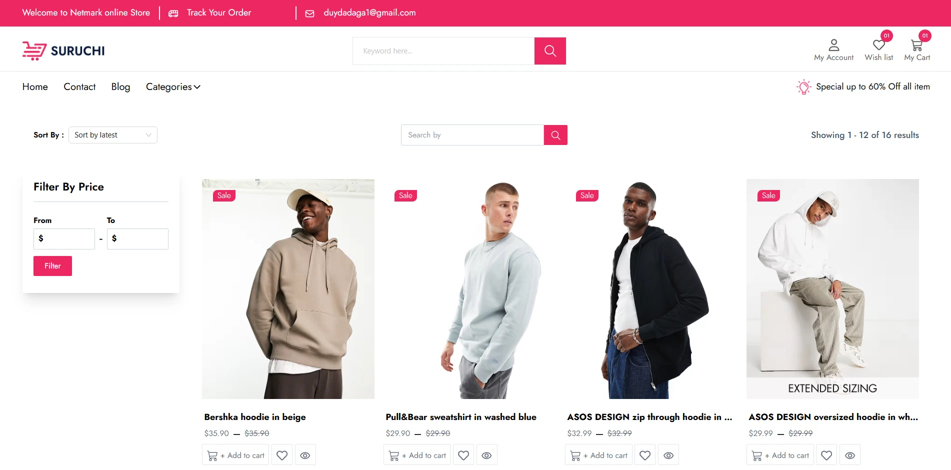 Product Listing Page